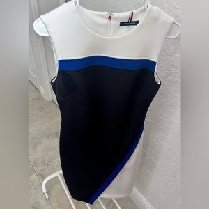 Tommy Hilfiger Dress Blue and White Tommy Hilfiger Sheath Dress size 4 work